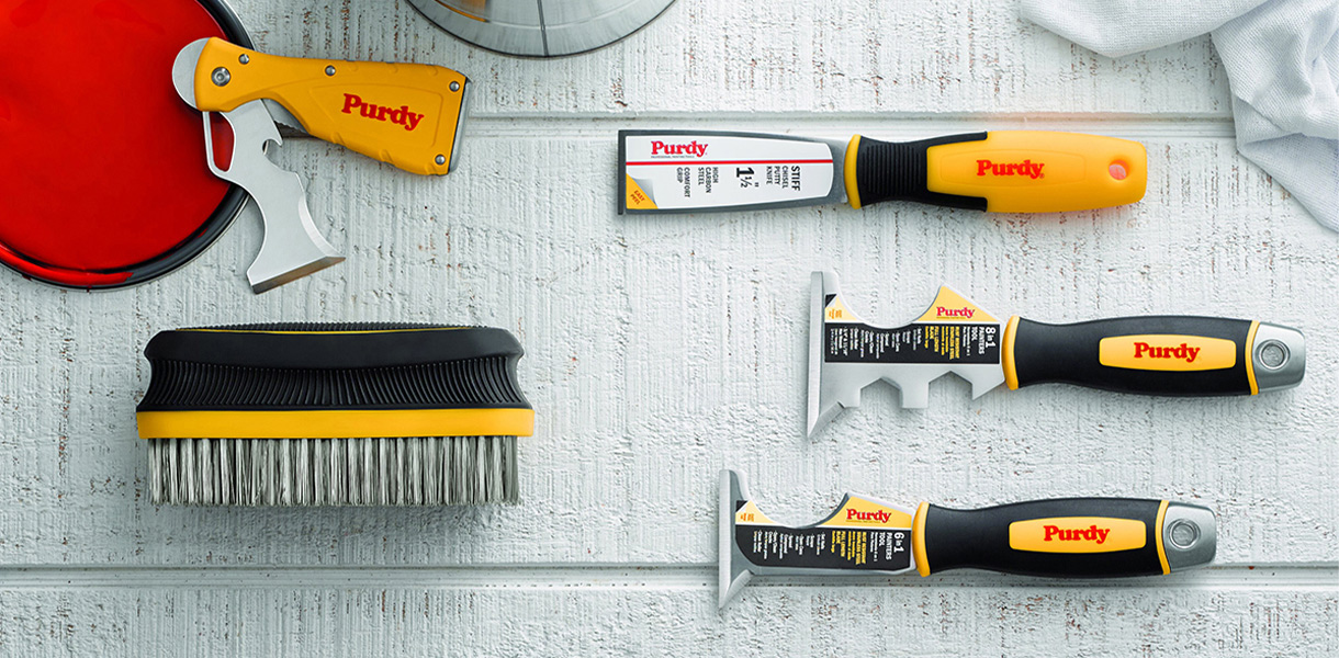 A selection of Purdy tools